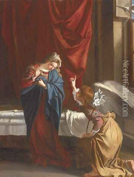 The Annunciation Oil Painting - Italian School