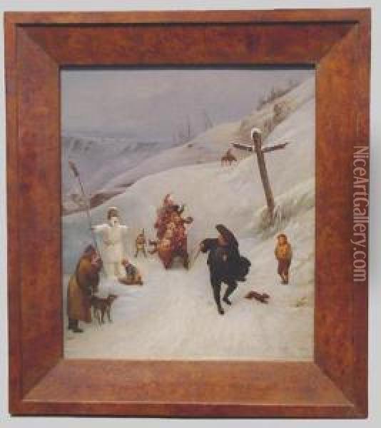 The Joys Of Winter Oil Painting - Paul Nefflen