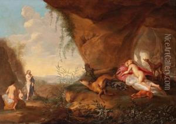 Diana Y Sus Ninfas Oil Painting - Abraham van Cuylenborch