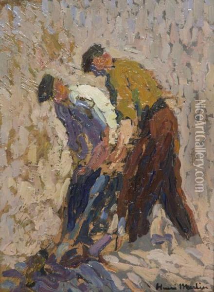 Deux Ouvrieres Avec Marteau Piqueuer Oil Painting - Henri Martin