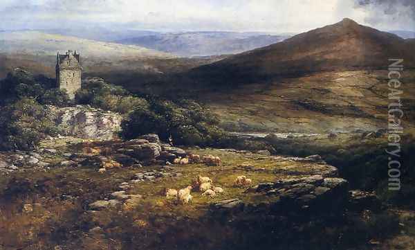 A Shepherd's Lament Oil Painting - Andrew Melrose