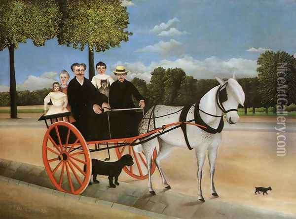 Old Juniors Cart Oil Painting - Henri Julien Rousseau