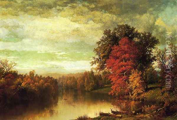 Color of the Fall Oil Painting - William Mason Brown
