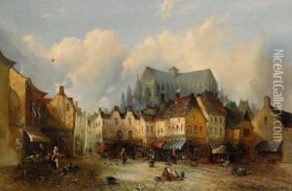 At Beauvais Oil Painting - Clifford Montague