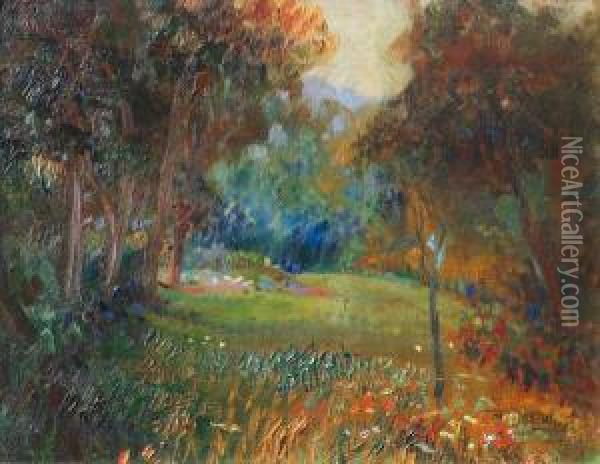 Bosque Oil Painting - Anton Maria Mucchi Vignoli