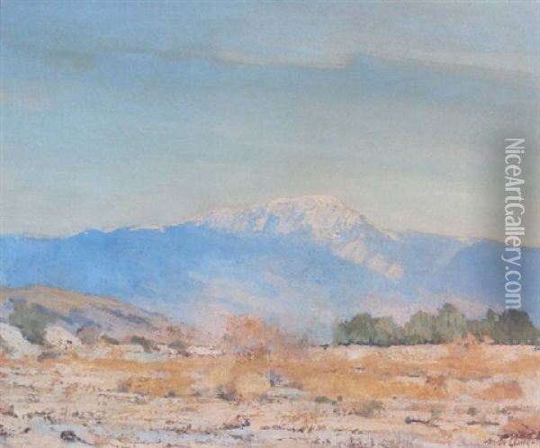 Mt.san Gorgonio, Palm Springs Oil Painting - Alson Skinner Clark