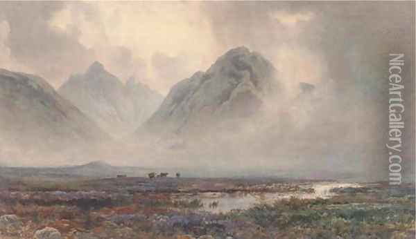 Glen Sligaehan, Isle of Skye Oil Painting - Arthur Tucker