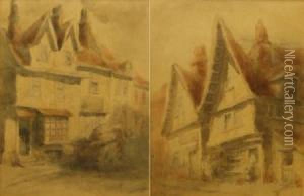Norwich Inns Oil Painting - Cornelius Holmes-Winter