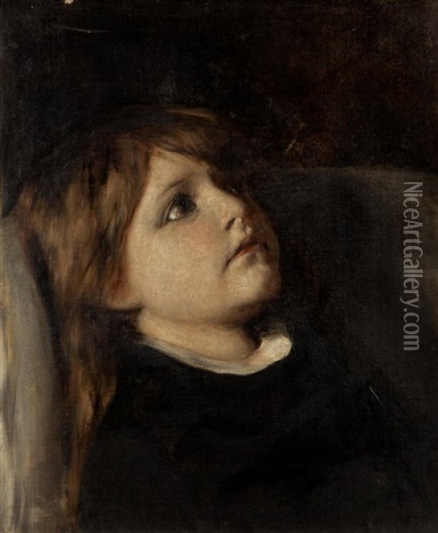 The Artist's Daughter / Penelope Gysis Oil Painting - Nikolaus Gysis
