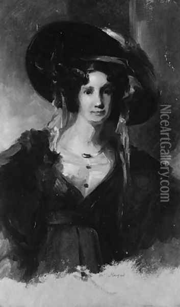 Mrs. Huges Oil Painting - Thomas Sully
