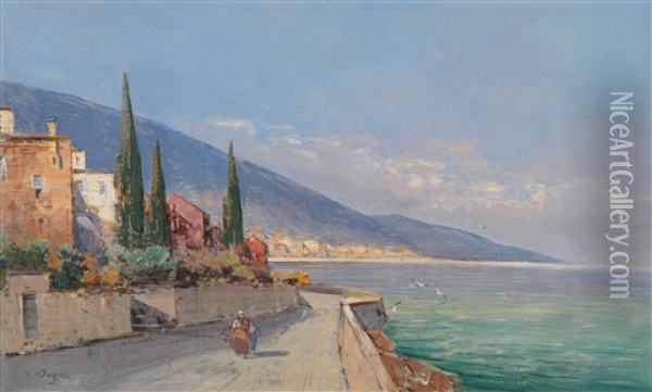 Sudliche Ansicht Oil Painting - Georg Fischhof