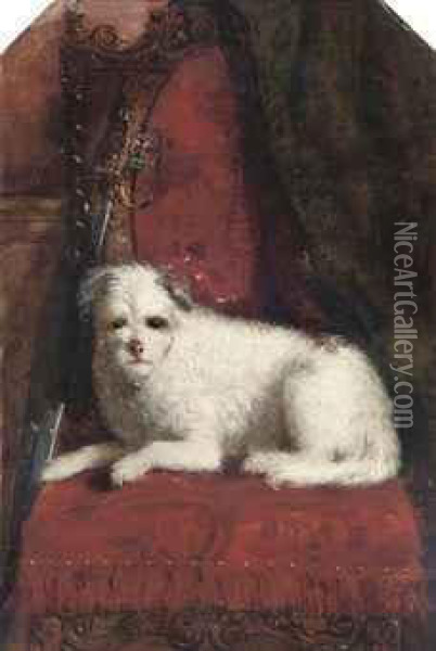 The Master's Terrier Oil Painting - William Barraud