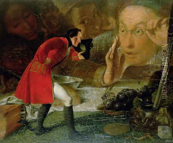 Gulliver Exhibited to the Brobdingnag Farmer Oil Painting - Richard Redgrave