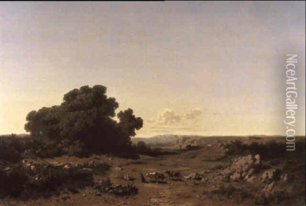 Paysage Etendu Oil Painting - Gustave Eugene Castan