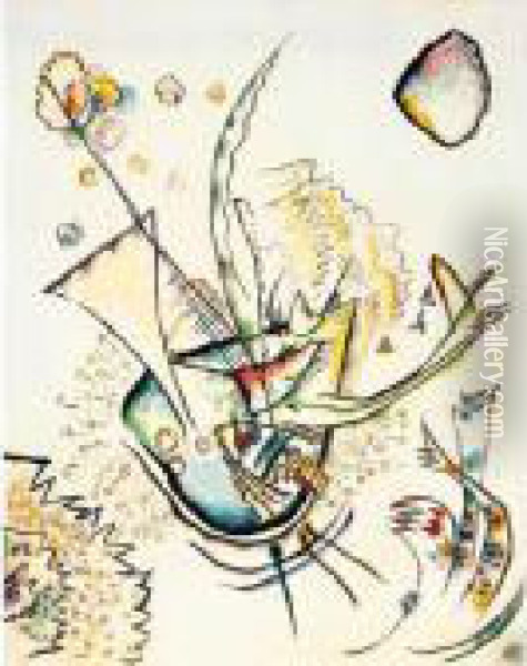 Ohne Titel (untitled) Oil Painting - Wassily Kandinsky