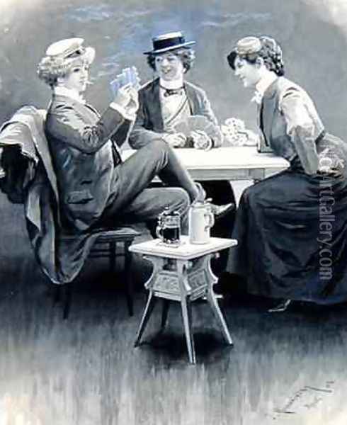 Liberated Women 1904 Oil Painting - Josef Murakowski