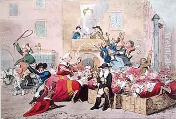 Market Day Oil Painting - James Gillray