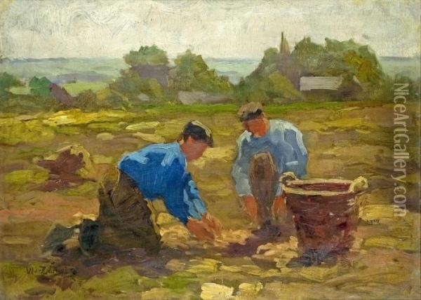 Kartoffelernte Oil Painting - Willem de Zwart