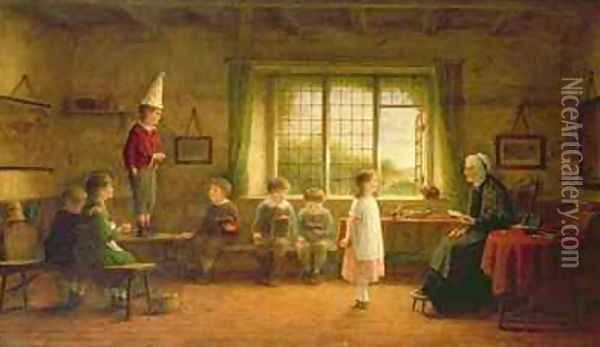 The Dames School Oil Painting - Frederick Daniel Hardy