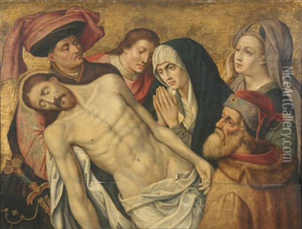 Beweinung Christi Oil Painting - Hugo Van Der Goes