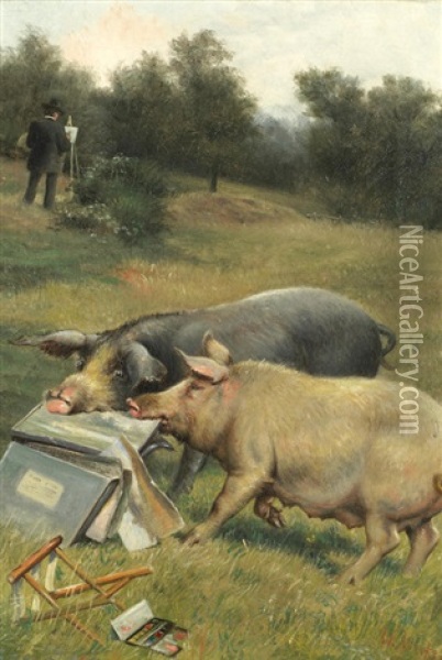 Good Taste Oil Painting - William Weekes