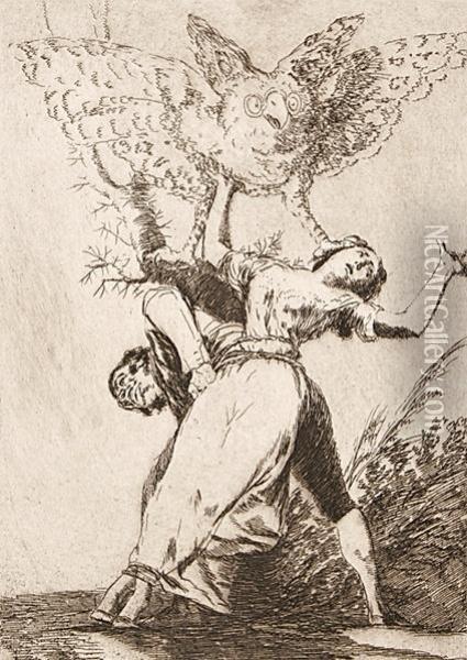 No Hay Quien Nos Desaste? Oil Painting - Francisco De Goya y Lucientes