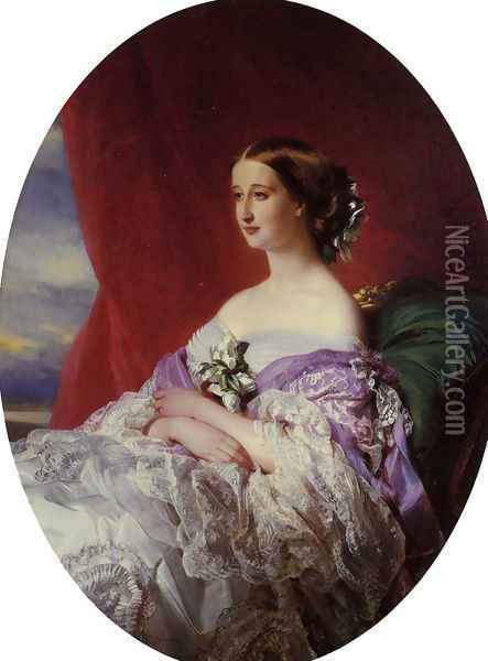 The Empress Eugenie Oil Painting - Franz Xavier Winterhalter