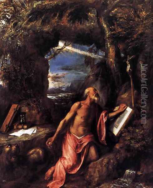 St Jerome 6 Oil Painting - Tiziano Vecellio (Titian)