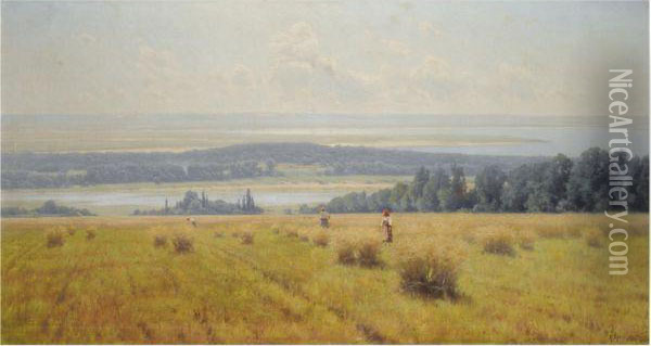 Summer Landscape Oil Painting - Constantin Kryschitskij