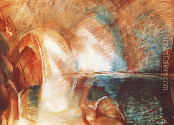 Isola bella 1930 Oil Painting - Jeno Gadanyi