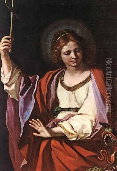 St Marguerite Oil Painting - Giovanni Francesco Barbieri