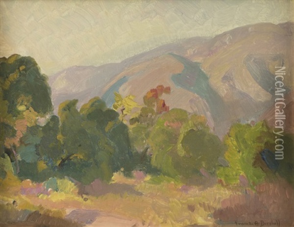 San Gabriel Foothills Oil Painting - Franz Arthur Bischoff