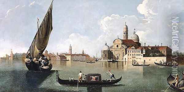 View of San Michele, Venice Oil Painting - Johann Richter