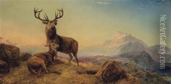 Lord Of All He Surveys Oil Painting - Robert Henry Roe