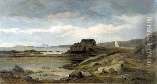 Gjoesvaer, Cap Nord, Norvege Oil Painting - Euphrosine Beernaert