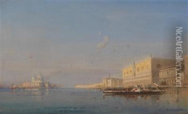 Venice Oil Painting - Henri Duvieux