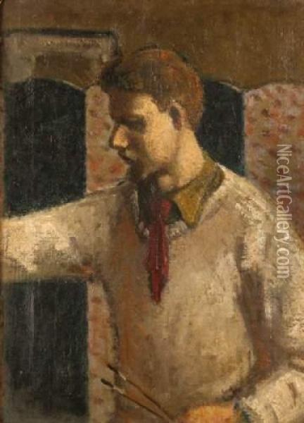 Autoportrait Oil Painting - Jacques-Emile Blanche