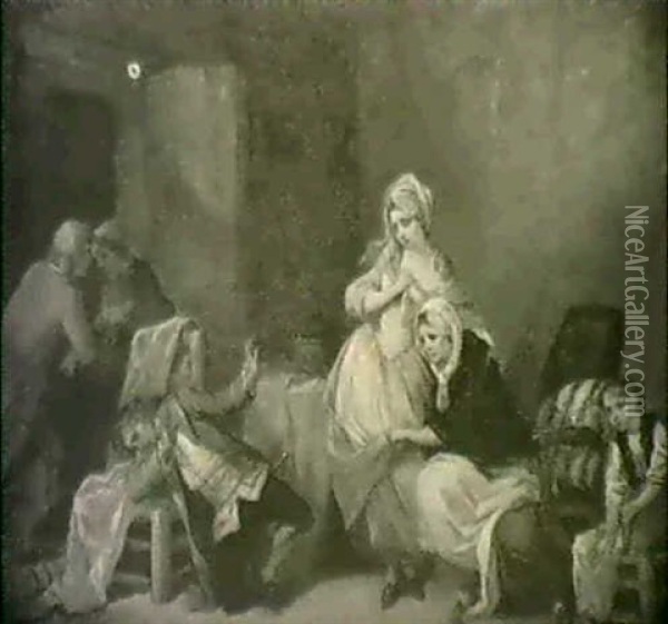 Le Fils Furtif Oil Painting - Jean Baptiste Greuze