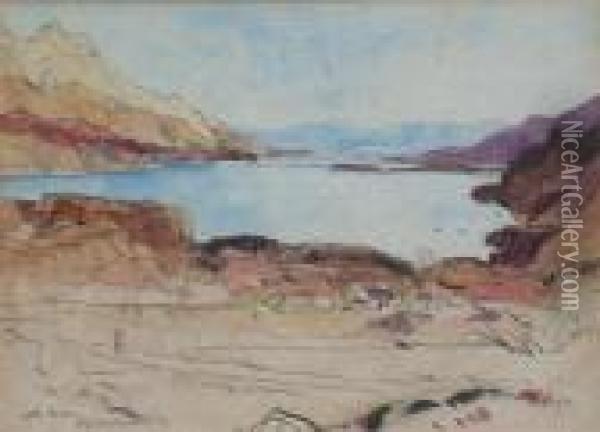 Loch Maree Oil Painting - David Young Cameron
