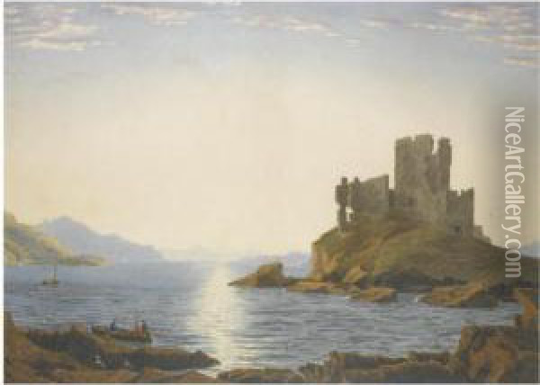 Eilean Donan Castle, Loch Duich, Scotland Oil Painting - William Turner