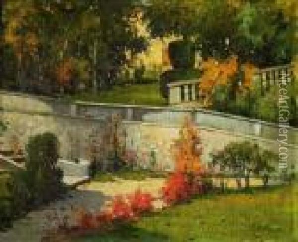 Giardino Della Villa Oil Painting - Giovanni Colmo