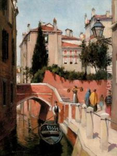 In Venice Oil Painting - Paul Cornoyer