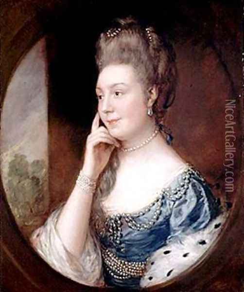 Portrait of Mrs. Collins Oil Painting - Thomas Gainsborough