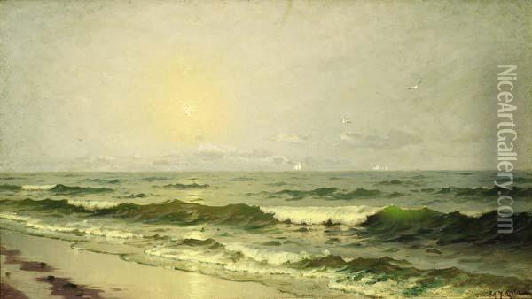 Sunrise Along The Coast Oil Painting - Frank Knox Morton Rehn