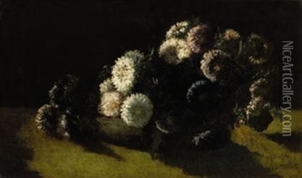 Still Life Of Flowers Oil Painting - Ada L. Stewart