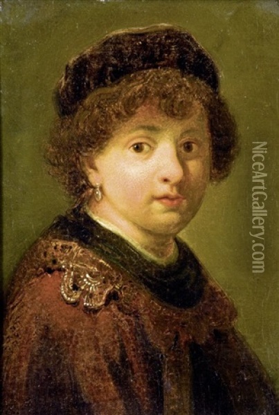 Knabenbildnis Oil Painting -  Rembrandt van Rijn