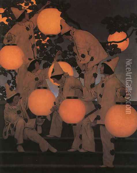 The Lantern Bearers Oil Painting - Maxfield Parrish