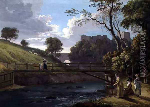 Roslin Castle, Midlothian 2 Oil Painting - Paul Sandby
