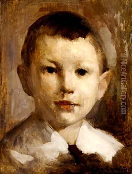 Study for the Portrait of Marcel Lacarriere Oil Painting - Eugene Carriere