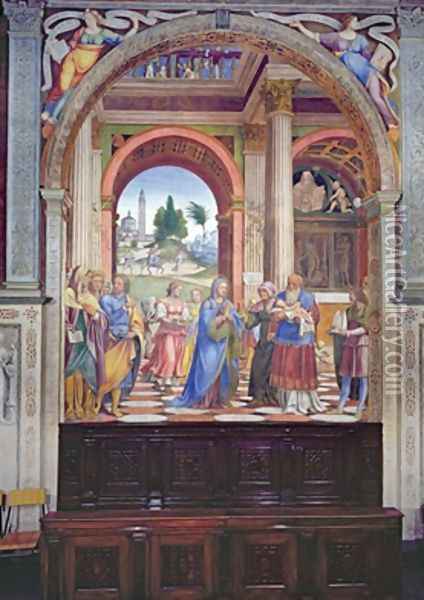 Presentation in the Temple 1525 Oil Painting - Bernardino Luini